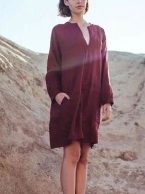 Capucine Dress 100% Linen Sugar Candy Mountain S